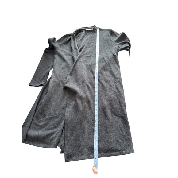 J. Jill Pure Jill Cardigan Gray Soft Cozy Open Front Basic Casual Work Small - Picture 11 of 11